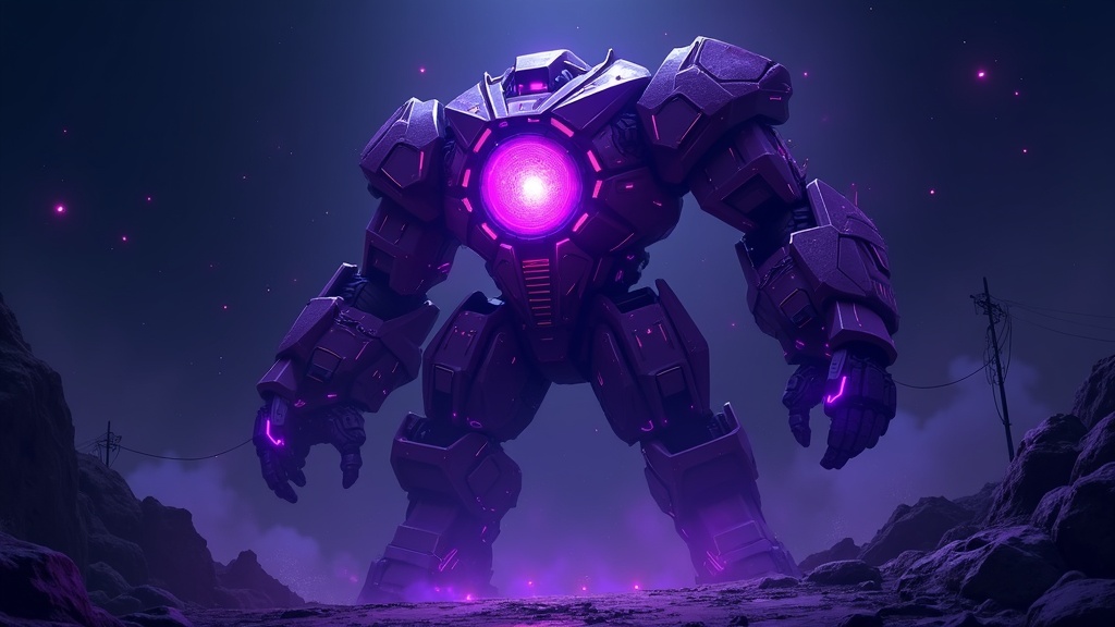The Cypher — Phase 2, electric purple, core exposed